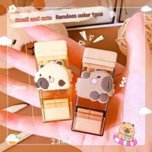 1pc/3pcs/5pcs Cute Capybara Shaped Manual Pencil Sharpener, Random Color & Style, Creative Flip Cover Pencil Sharpener, Cartoon Handheld Pencil Sharpener Suitable For School And Office Use, Suitable For Pencils And Cosmetic Pencils, Compact Pencil Sharpener, Desktop Decor Portable Pencil Trimmer, Student Learning Supplies Gift, Loved By Children, Boys, Girls, School Supplies Back To School