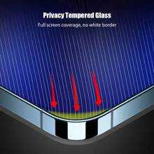 3 件装 9H 超级隐私屏幕保护膜，防眩光，防碎钢化玻璃，兼容 16/15/14/13/12/11 Pro Max Plus - 生日和节日的完美礼物 - 适合作为送给朋友和家人的小礼物屏幕保护必需品，适用于日常防护、办公室、家庭手机屏幕保护膜手机配件防水防震防摔防摔防刮防指纹全覆盖