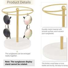 Sunglass Storage Holder Eyewear Display Stand With Anti-Slip Base Compact Glasses Rack Organizer For Bedroom Office