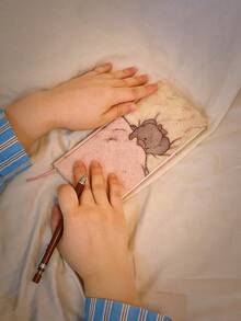 1pc Notebook, Ledger, Notepad, Schedule Book, High-Quality Time Management Notebook, Books, Classroom, School Supplies, Cheap, Teacher Supplies, Pink,Figures,Anime Figure,Bookish Things,School Supplies For Girls,Aesthetic,Teacher Supplies Classroom School, - Multicolor - View 3