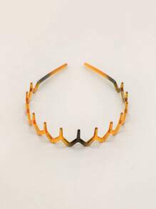 2pcs Women's Simple Basic Wavy Headband, Plastic Hair Hoop, Elegant Design
