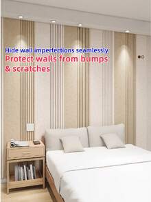 1pc Rectangular Felt Wall Sticker, Home Wall Transformation Felt Board, Wall Decor Padding, Headboard Wall Wrap, Suitable For Room Decoration, Storage Organization, Bedroom Sound Absorption, Wall Covering, Wall Transformation, Bedroom Headboard Protection, Room Graffiti Covering, Applicable To Bedroom/Study/Office/Dorm/Classroom Etc.