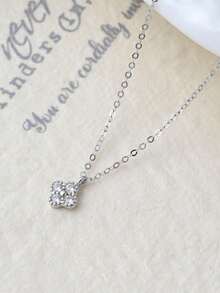 1 件 925 纯银四叶草吊坠项链 - 优雅精致的女士礼物 - 項鍊 - 查看 4