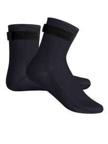 1 Pair Waterproof & Warm Diving/Beach Socks, Dual-Purpose - Multicolor - View 3