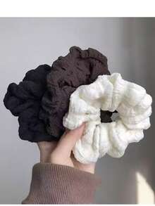 3 件套缎面发圈，韩式简约发带，优雅女士发饰，发圈，发球，休闲 - 彩色 - 查看 6