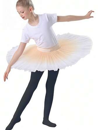 1 par de leggings de terciopelo suave de unicolor para niñas - Leggings para ballet y uso casual para adolescentes, elásticos y cómodos, ropa de baile para adolescentes | Pantalones con apariencia lisa | Medias de tela de spandex, pantalones inferiores para niñas