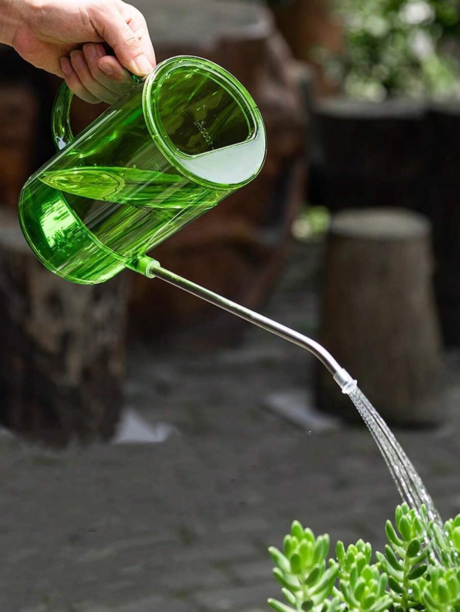 1 件不锈钢长嘴喷壶，家用花卉浇水壶，植物浇水洒水器，喷雾器，园艺工具 - 彩色 - 查看 1