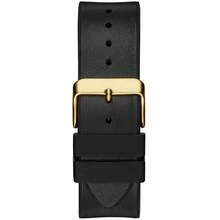 Guess 男士 Tonneau 多功能石英表 GW0202G1 黑色镂空表盘和弹性表带休闲手表适合日常商务聚会佩戴，是送给父亲男友的生日礼物 - 金色 - 查看 4