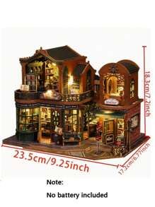 1 件 DIY 木制微型房屋、生日/节日礼物、家居装饰、万圣节礼物