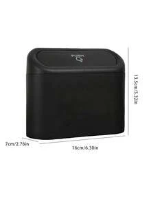 1 件防漏迷你车载垃圾桶带盖，含 30 个垃圾袋，方便卫生的汽车配件，车门悬挂式女士储物收纳盒，旅行必备品，返校宿舍储物秋季装饰