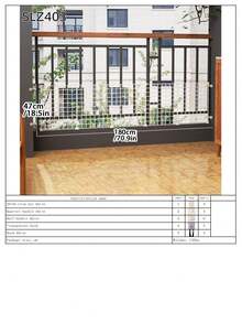 Cat Barrier Gate, Indoor Home Use Cat Deterrent Fence, Balcony Pet Isolation Divider For Cats & Dogs - Multicolor - View 13