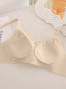 3pcs Seamless Underwire Bras For Large Bust, Lift And Enhance Cleavage, Lightweight And Comfortable, Soft Support Without Rims