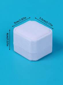 1قطعة صندوق مجوهرات أبيض F، صندوق خاتم، F صندوق تخزين المجوهرات، علبة إرينج، تغليف هدايا، مربع خاتم F-، عبوة هدايا