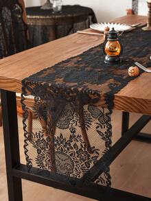 1pc Lace Table Runner, Holiday Decor