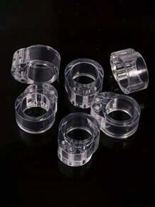 8/4/2pcs PVC Transparent Door Handle Bumper Rings, Anti-Collision Door Handle Protector, Fit Different Door Handle Sizes