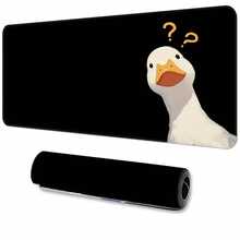 Confused Duck Extra Large Mouse Pad, Gaming Desk Mat, Big Keyboard Pad, Washable, Rubber Non-Slip Bottom, Stitched Edge, Gift Mouse Pad, Desk Protector, Study Pad, Multiple Sizes Available, Computer Keyboard Mat, Laptop Pad,For School Supplies,Back To School Gaming Mouse Pad Desk Accessories Office Supplies Office Office Desk Accessories Mousepad Mouse Pad For Desk - Suspicious Duck - View 2