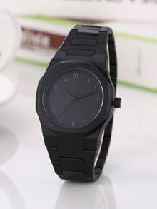 4pcs/Set Men's Business Quartz Watch, Numeric Dial, Bracelet Necklace Ring Set, Gift For Men
