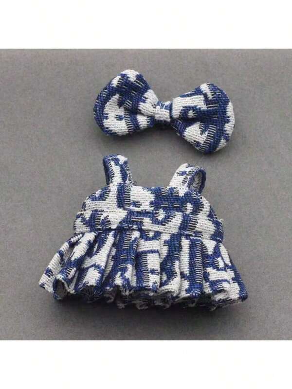 Conjunto de vestido y blusa de tweed para muñeca, para modelo de 1/2 Blind Box