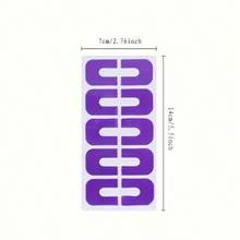 10 قطع من واقيات الأظافر البولندية على شكل U من اللاتكس، واقياتها من السُّمْي، مقاومة للبقع، عديمة الرائحة، قابلة لإعادة الاستخدام، تصميم مرن بألوان متعددة - وسادات العناية بالسُمَيْل والبشرة، أداة العناية بالقدم، سهلة الاستخدام
