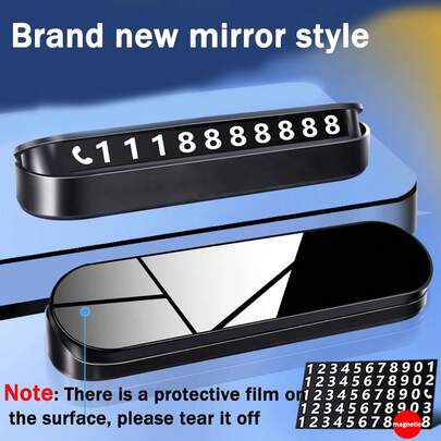 1 件汽车临时停车牌，可伸缩停车号码牌，个性化室内装饰