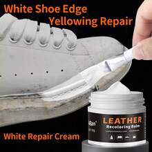 白色鞋子颜色修复染料,附赠一支修补刷和一块海绵。修复褪色的白色鞋子边缘和鞋跟。涂抹式修补膏可遮盖泛黄和黑色痕迹,修复鞋头磨损的皮革,使用方便,不易褪色。鞋子,春夏精选,伴娘礼物,房间,卧室装饰,海滩,旅行,男士,女士,度假,婚礼,Y2K,派对,母亲节礼物,卧室装饰,花园,厨房装饰,夏季,海滩,旅行必备,房间装饰,软萌,毕业季 - 白鞋修復3件套裝 - 查看 2