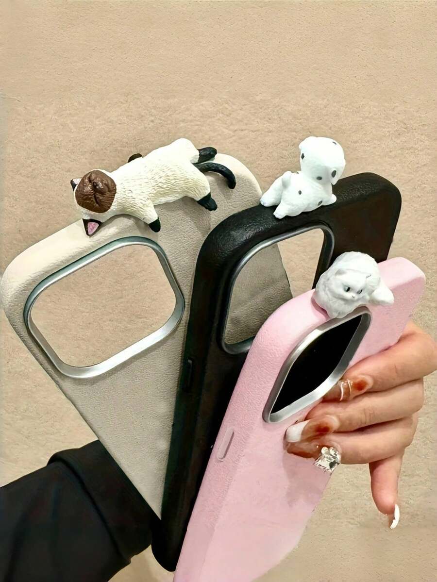 Ốp lưng điện thoại hình mèo trắng dễ thương với họa tiết mèo 3D, chống sốc, chống trượt, chống trầy xước, có thể tháo rời, tự lắp ráp, tương thích với Apple 17/17Pro/17Pro Max/17Air/16/15/14/13/12/11 Series Pro/Pro Max/Plus S20-S25/FE/Ultra/A56 5G. Quà tặng sinh nhật, kỷ niệm, tiệc tùng, mùa xuân, lễ Phục sinh. Phiên bản quốc tế, không phải phiên bản nội địa.