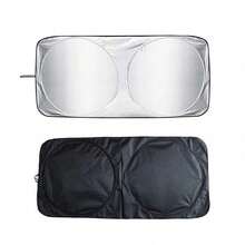 Easypie Selection 1 件装汽车挡风玻璃遮阳板 - 防紫外线和隔热，可折叠遮阳板，冷却内饰和仪表盘，通用型夏季必备品​​