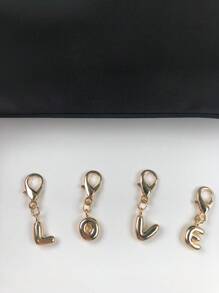 Bubble Letters Cute Necklace Pendant Bag Pendant-Lucky Crystal Pendant, Alphabet Letters A-Z, Shiny Alloy Bag And Backpack Pendant-Perfect Gift For Birthdays And Special Occasions, Key Chain Ring Bag Backpack Pendant Car Pendant Gift For Ladies And Girls, Wallet And Handbag Accessories. Random Assorted Old And New Style Letters