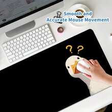 Confused Duck Extra Large Mouse Pad, Gaming Desk Mat, Big Keyboard Pad, Washable, Rubber Non-Slip Bottom, Stitched Edge, Gift Mouse Pad, Desk Protector, Study Pad, Multiple Sizes Available, Computer Keyboard Mat, Laptop Pad,For School Supplies,Back To School Gaming Mouse Pad Desk Accessories Office Supplies Office Office Desk Accessories Mousepad Mouse Pad For Desk - Suspicious Duck - View 4