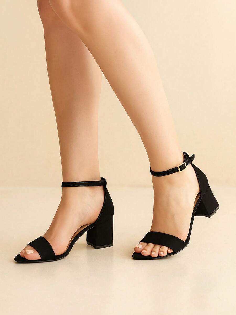 Mozione Women Heeled Sandals - Black - View 1