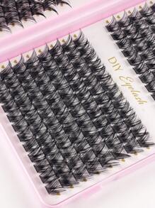 384pcs Eyelash Cluster Set - Salon-Grade DIY Eyelash Extension | Easy-To-Wear Reusable And Portable Eyelash Clusters, Eyelash Clusters, Individual Lashes, False Eyelashes