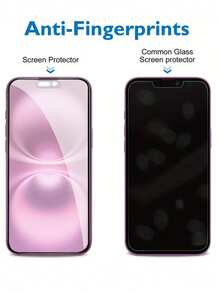 2pcs Matte Ceramic High-Definition Screen Protector Compatible With IPhone 16e/16 Pro Max/15/14 Plus/13/12/11 Pro Max, With Black Edges, Features Anti-Fingerprint, Anti-Glare And Maintains Touch Sensitivity, Designed For Gamers, Smooth Texture, Suitable For Phone Cases, Ideal For Daily, Office And Home Use - Clear - View 3