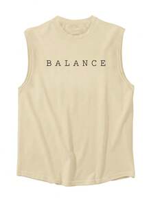 GRDR Men's Casual Printed Round Neck Tank Top, Summer