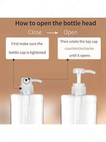 1 chai bơm có thể nạp lại để đựng nước rửa tay, nước rửa chén, nước giặt, dầu gội, sữa tắm, sữa rửa mặt, kem dưỡng da, tiện lợi khi đi du lịch, đơn giản khi sử dụng tại nhà - Trong sáng - Xem 5