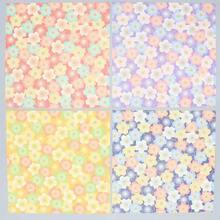 60 张花卉条纹剪贴簿纸，5.91 英寸 * 5.91 英寸双面图案卡纸，手工折叠折纸鹤折纸适用于 DIY 手工艺品、相册、日记装饰、礼品包装剪贴簿用品、学校用品、返校