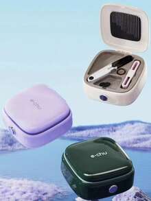 1pc Square & Round Shape Magnetic Sewing Needle Storage Box, Portable Household Sewing Tool Kit - Green - View 5