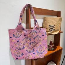 Women Shoulder Bags - 腰果花-粉紅色 - 查看 2