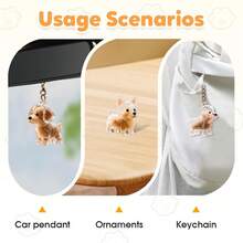 Cute Pet Souvenirs, Transparent And Compact Design, Collect Pet Hair At Any Time, Treasure Every Warm Memory, Carry The Keychain With You, And Easily Store It When Walking The Dog And Combing The Hair, Creating A Heartwarming Souvenir For Your Furry Child~ - Multicolor - View 5