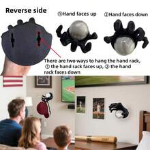 Wall Mounted Baseball Display Rack, Gothic Baseball Display Rack. Boys Bedroom Sports Decor, Halloween Decor Gifts - Black - View 4