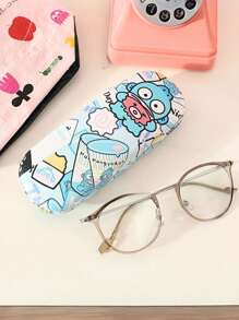 Sanrio 1pc Cute Cartoon Character Pattern Glasses Case, Crush Resistant Fashionable Eyeglasses Storage Case With Wear-Resistant Soft Lining, New And Simple Design, Convenient And Portable With Waterproof And Dustproof Function Suitable Various EyeGlasses Accessories For Women
