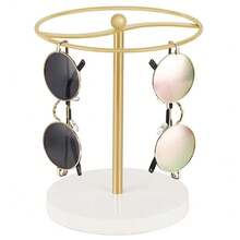 Sunglass Storage Holder Eyewear Display Stand With Anti-Slip Base Compact Glasses Rack Organizer For Bedroom Office