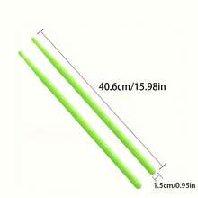 Glow-In-The-Dark Fluorescent Drumsticks 5A Snare Drum Sticks Jazz Glow Drumsticks Continuous Night Light Fluorescent Drumsticks - Multicolor - View 3