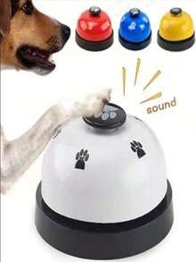 1 pieza Campanas de entrenamiento para mascotas, campana para perros para entrenamiento de puerta, ir al baño, comunicación y juguetes interactivos para el entrenamiento de agilidad de mascotas