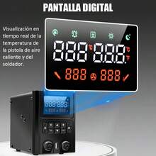 Estación De Cautín Tipo Lápiz Y Pistola De Calor 2 En 1 - Tipo de Enchufe B USA (110-127V) - Ver 2