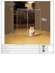 Cat Barrier Gate, Indoor Home Use Cat Deterrent Fence, Balcony Pet Isolation Divider For Cats & Dogs - Multicolor - View 15
