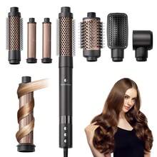 6 In 1 Air Wrap Hair Styler - Hair Dryer Brush Set, Powerful Multi-Styler Blow Dryer Brush With Auto-Wrap Curlers, Thermal Brushes For Drying/Curling/Straightening - Xem 3