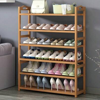 Shoe Shelf Shoe Rack Shoe Organizer Shoe Rack, 6-Tier Shoes Organizer For Closet, Shoe Shelf For Entryway Free Standing Doorway, 80 X 26 X 108cm Shoe Stand Shoe Storage