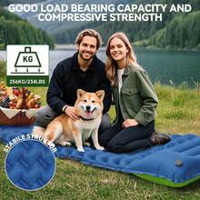 COSANSYS Camping Mat - Inflatable Sleeping Mat With Pillow, Camping Mattress With Built-In Foot Pump, Ultralight Sleeping Pad Waterproof Self-Inflating Camping Mat For Backpacking, Camping, Hiking - Multicolor - View 7