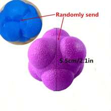 1pc Hexagonal Reaction Ball , High-Density Rubber Ball , For Speed , Agility , And Coordination Training - For Basketball ,Football And Outdoor Fitness