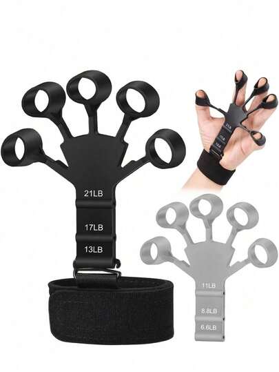 Hand Grip Strengthener Physical Tools Guitar Finger Trainer Training And Exercise Gym 6th Level Resistance Gripster Expander